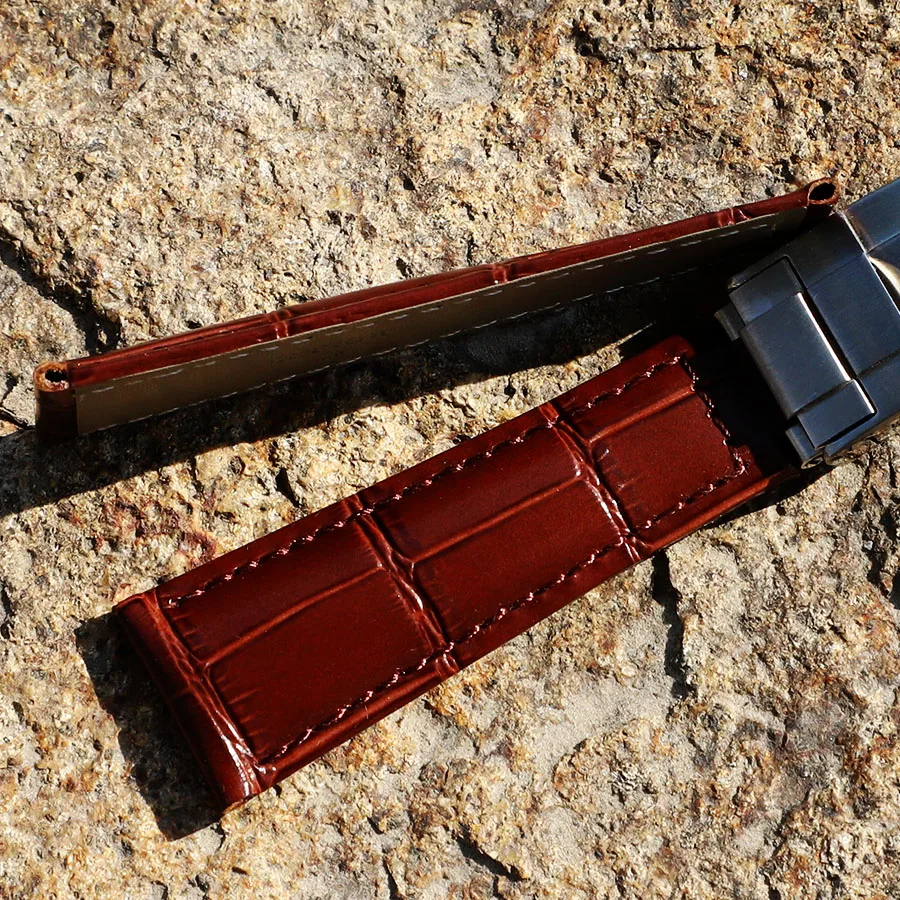 Ремешок для часов из натуральной телячьей кожи браслет Rolex Datejust Day Date складная