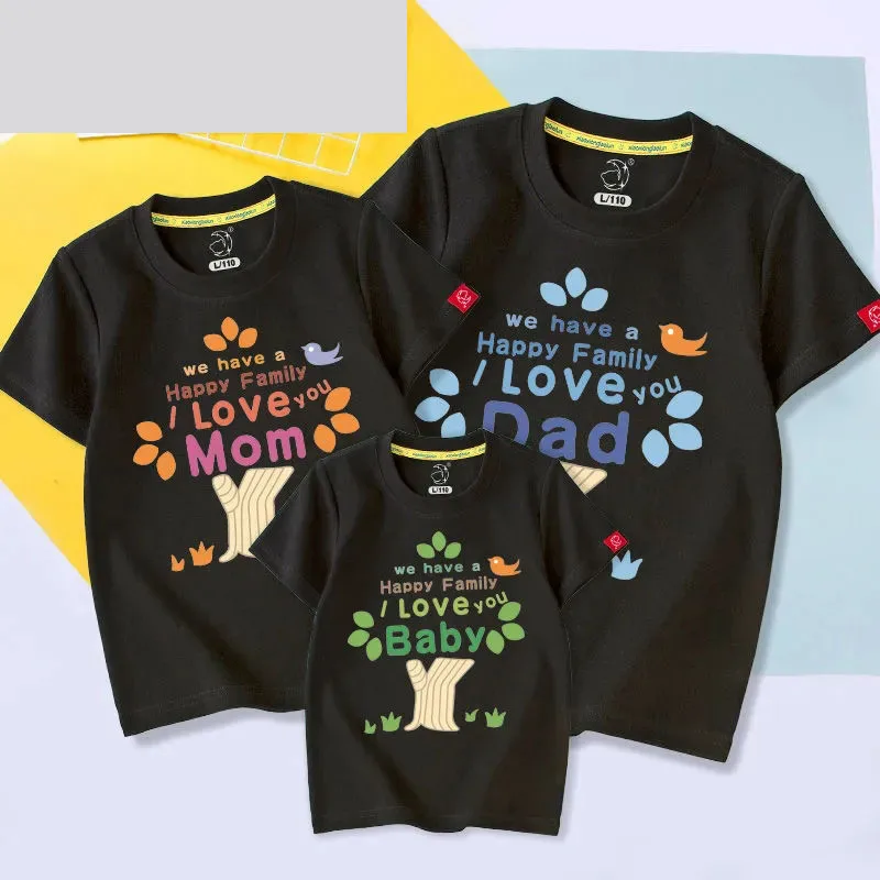 

Одинаковая семейная одежда с надписью Love Tree, Одинаковая одежда для мамы, дочери, мамы и я, футболки, семейные наряды, 1 шт.