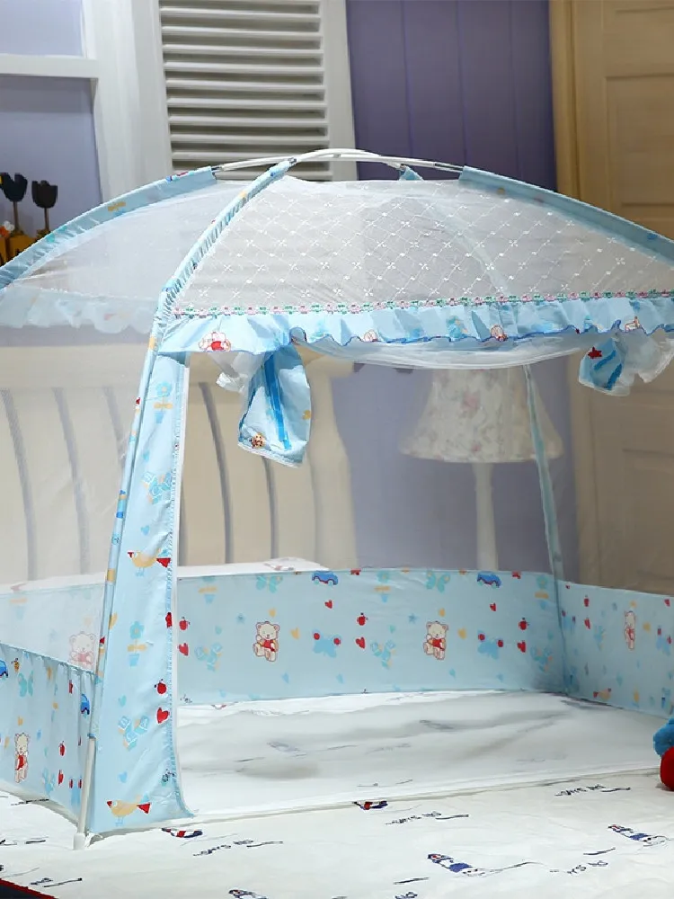 Портативная сетка для детской кроватки 2 цветов Летнее Детское постельное белье
