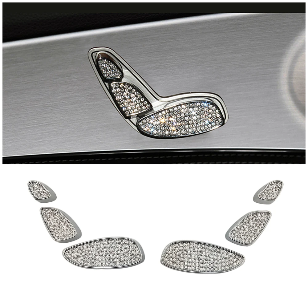 

Для Mercedes Benz C W205 C180 C200 C220 регулировка сиденья переключатель кнопка переключения установка искусственный кристалл бриллиант наклейка отделка