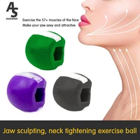 silica gel exercise ball face masseter men facial pop n go mouth jawline jaw muscle exerciser chew ball bite breaker training