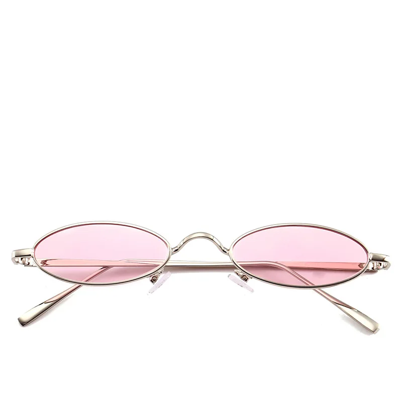 

2PCS Goggles for Motorcycle Narrow Retro Sunglasses Model Catwalk Oval Sunglasses Motorcycle Accessories