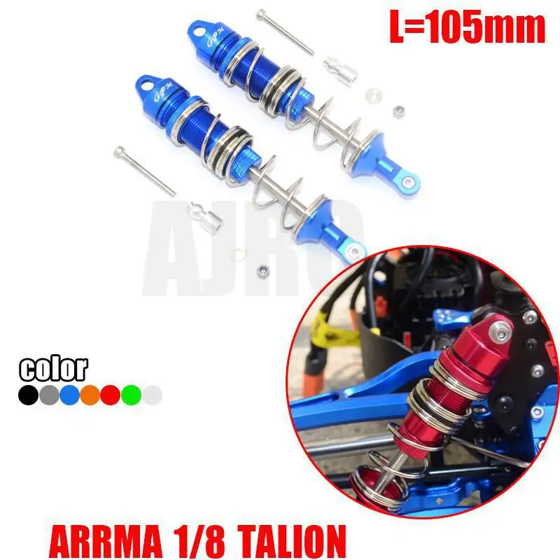 

ARRMA 1/8 RC car TALION two-stage front shock absorber with bold spring and bold axle L=105mm all-metal shock absorber