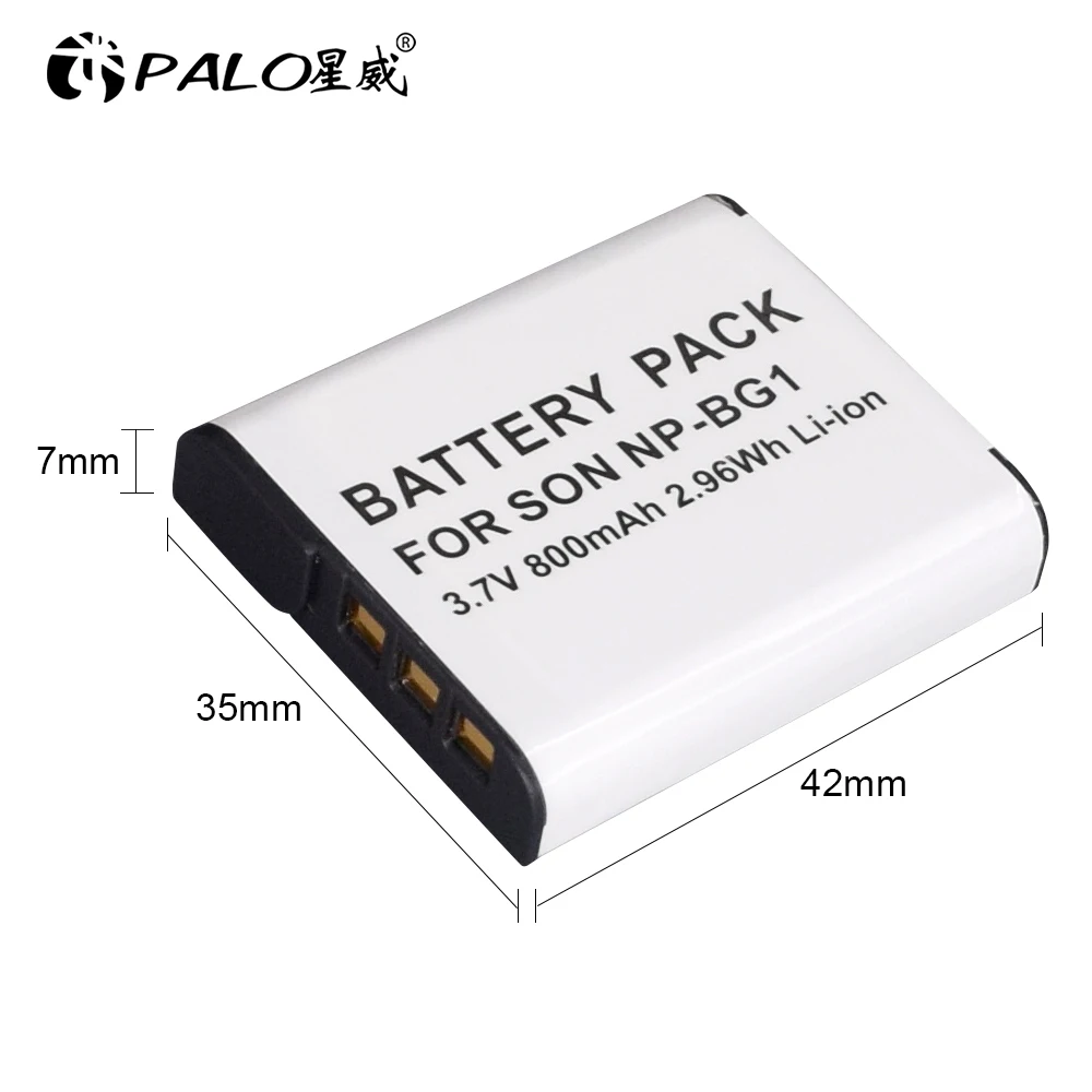 PALO 1 шт. Высококачественная NP-BG1 NPBG1 NP 3 6 V 1300mah батарея для цифровой камеры Sony NP-FG1 |