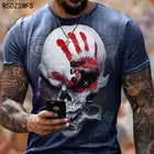 Повседневный Топ с принтом мышечного черепа, Мужская футболка с коротким рукавом, принт Bobber Motor Motorrad, уличная мода, большой размер