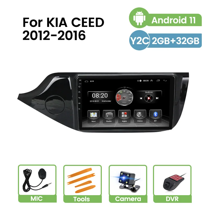 Автомобильная интеллектуальная система Android 11 Carplay BT для KIA Ceed CEED JD 2012-2015 2016 Радио HD