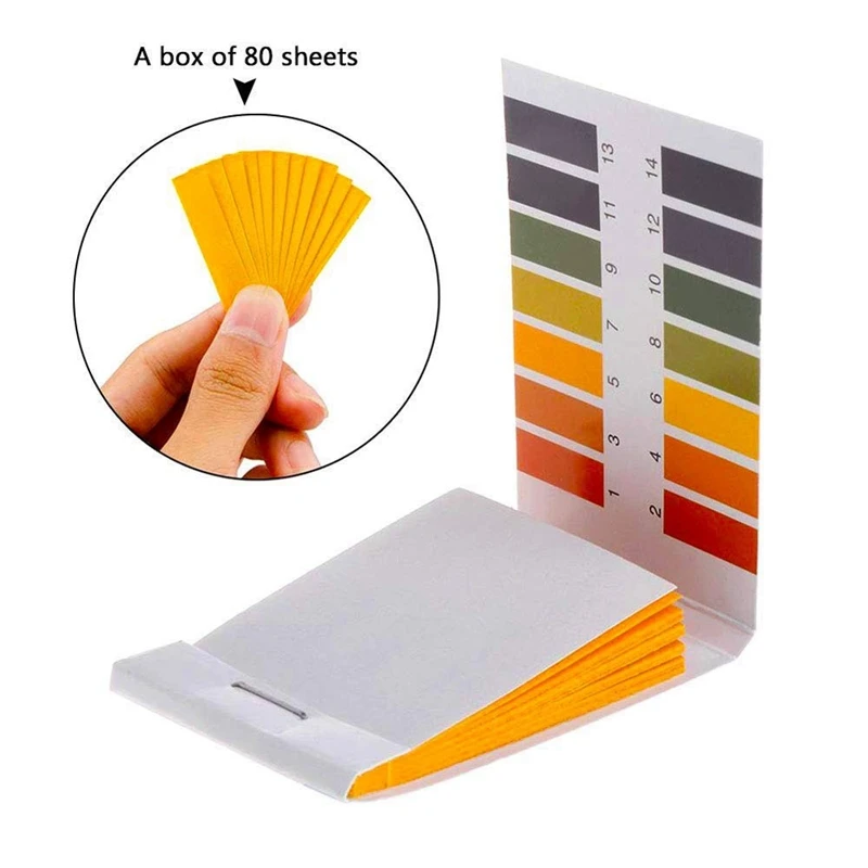 

10 Packs of PH 1-14 Test Indicator 800 Litmus Paper Scale Test Lemon Juice Milk Liquid Detergent Kit