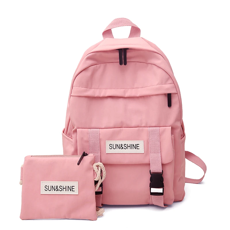 Водонепроницаемый нейлоновый рюкзак женские корейские милые кавайные школьные