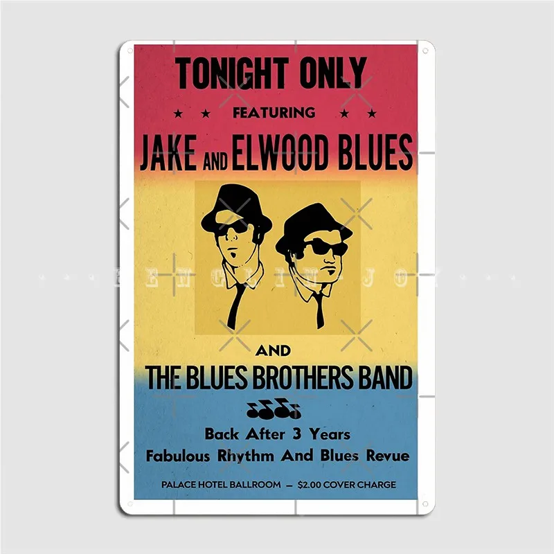 

Оригинальный постер с изображением братьев блюз, металлическая Настенная роспись, клубный бар, Настенный декор на заказ, жестяной знак, пос...