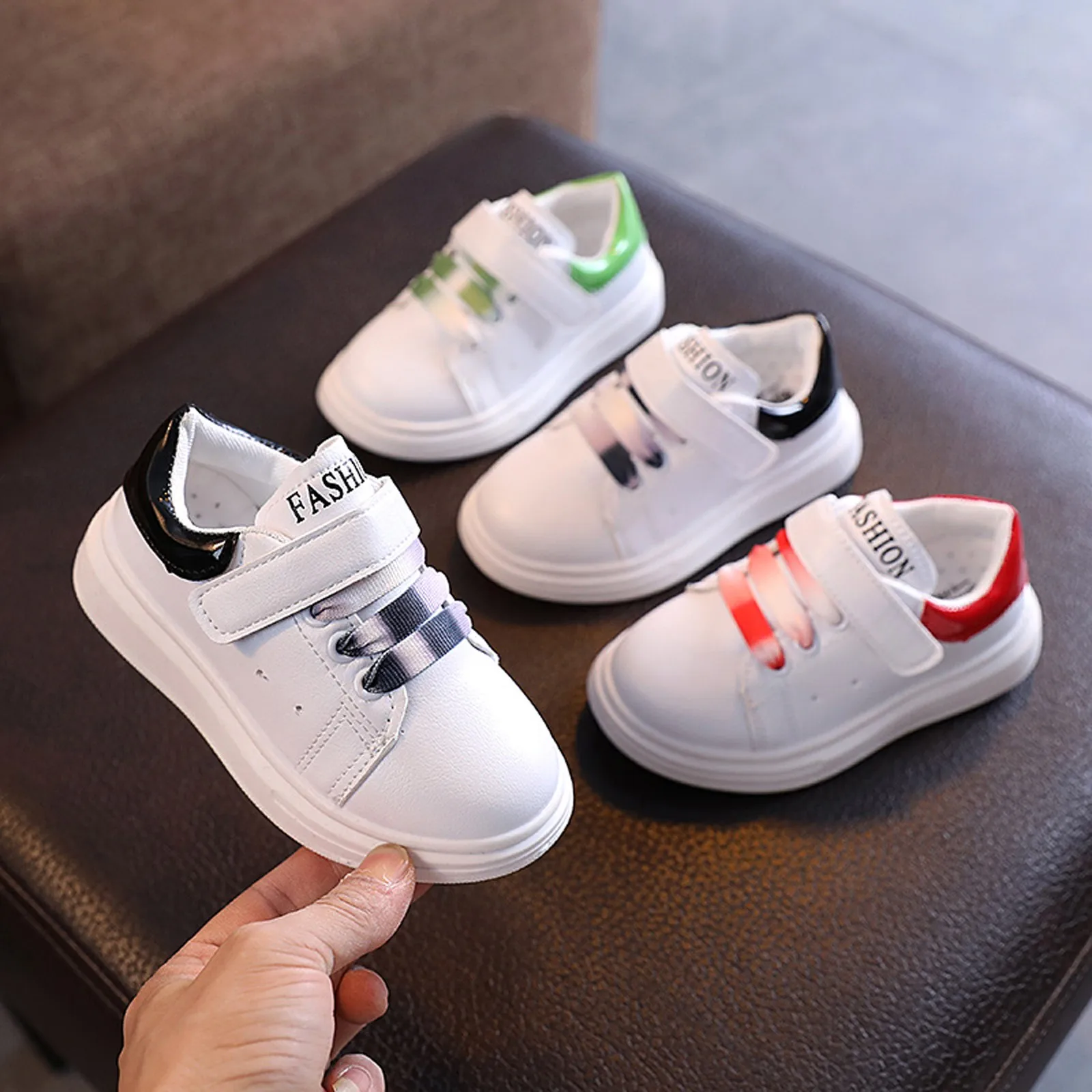 

Children Shoes For Girls Sport Shoes Boy Solid Color Flying Woven Mesh Toddler Shoes Loafers Non-slip Casual Breathable Sneakers