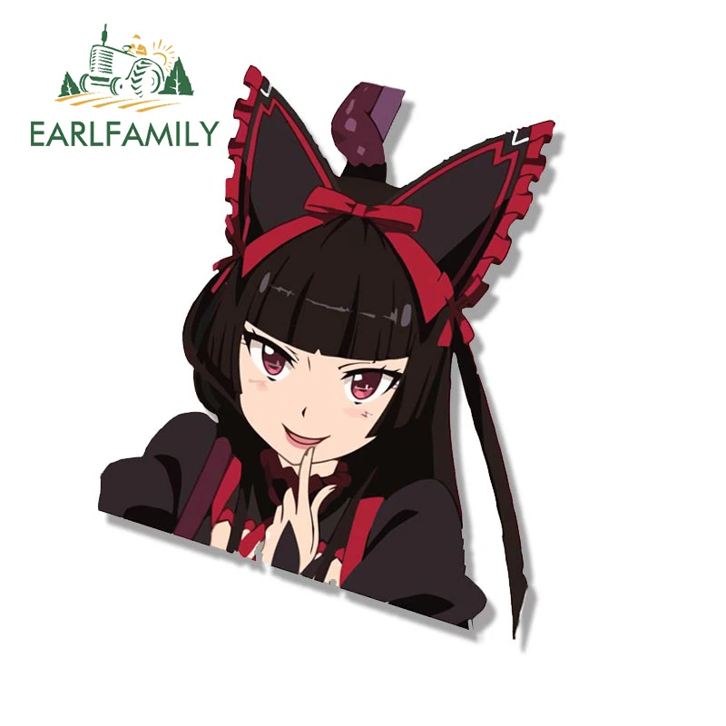 

EARLFAMILY 13cm x 11cm for Rory Mercury Car Stickers Sunscreen Vinyl Creative Personality Decals Waterproof Car Door Protector