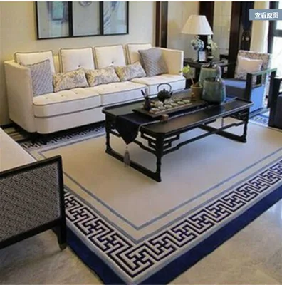 Пурпурный Large High Quality Handwoven Wool Carpets For Living Room Chinese Wool Carpet Bedroom Kids Rug Thick Plush Soft Floor Carpets - Цвет: Пурпурный