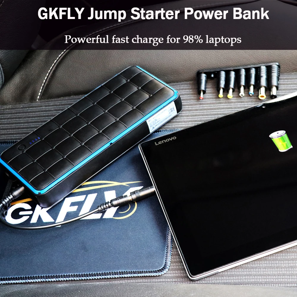 GKFLY супер мощность 28000mAh 1000A пусковое устройство 12V стартер автомобиля зарядное