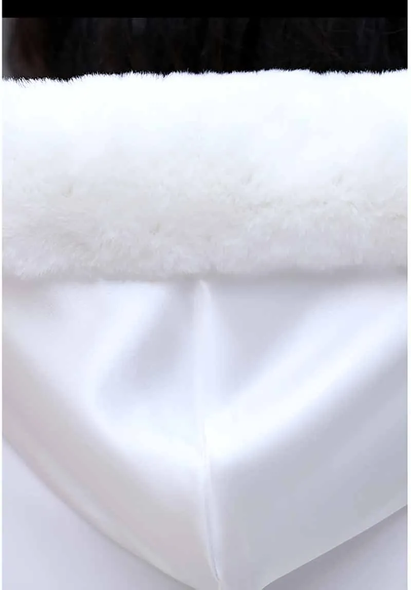 

Hanfu Cloak Women Autumn&Winter White Hooded Cloak Female Cosplay Costume Party Fancy Dress Hanfu Long Cloak For Women