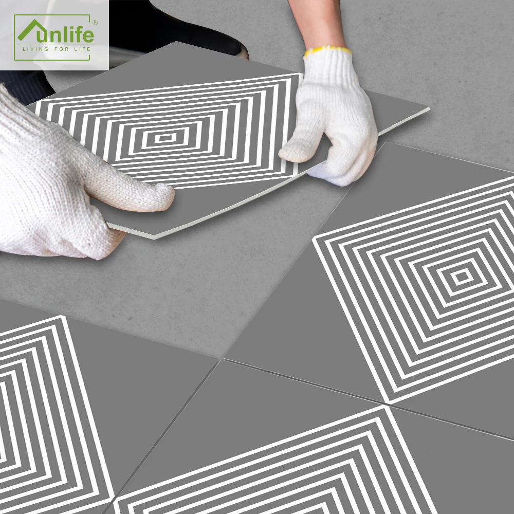 

Funlife® Pyramid Line DIY Ground Stickers Anti-Slip Bathroom Decor Kitchen Oil-Proof Waterproof Self-Adhesive Floor Stickers