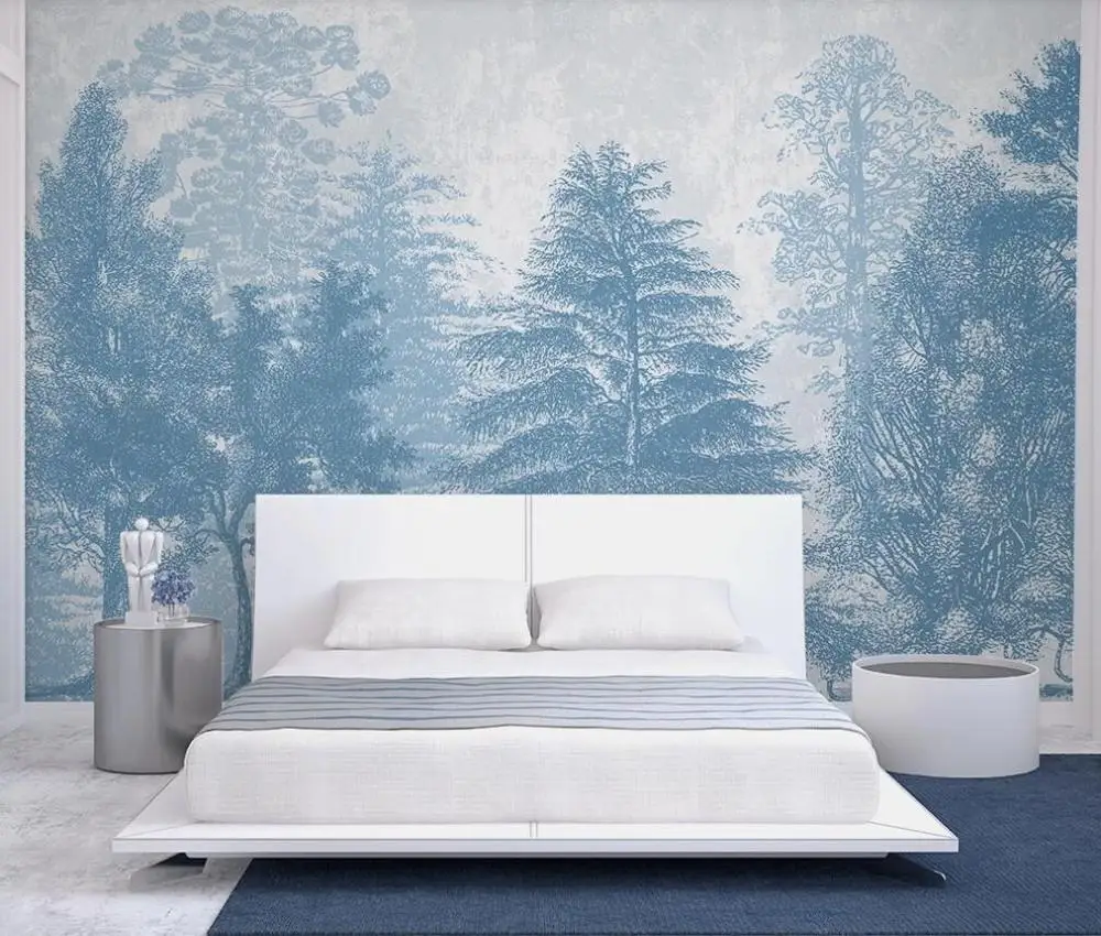 Настенные 3D-обои на заказ современный минималистичный настенный фон для