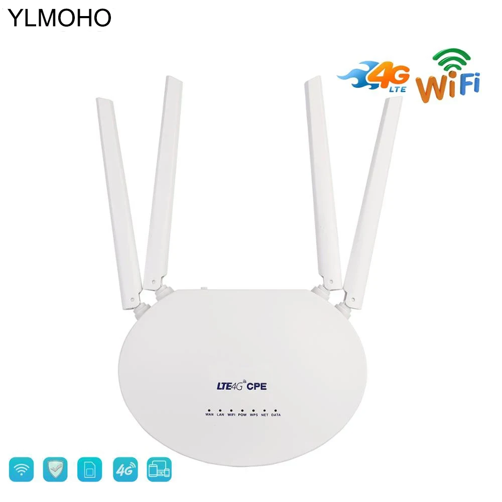 

Wi-Fi-роутер YLMOHO с поддержкой 4G/LTE, 300 Мбит/с