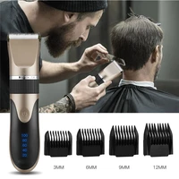 professional hair trimmer digital usb rechargeable hair clipper for men haircut ceramic blade razor hair cutter barber machine