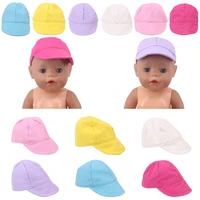 multicolor reborn dolls hats handmade accessories doll clothes fit 43cm baby born doll18 inch girl american dollchristmas gift