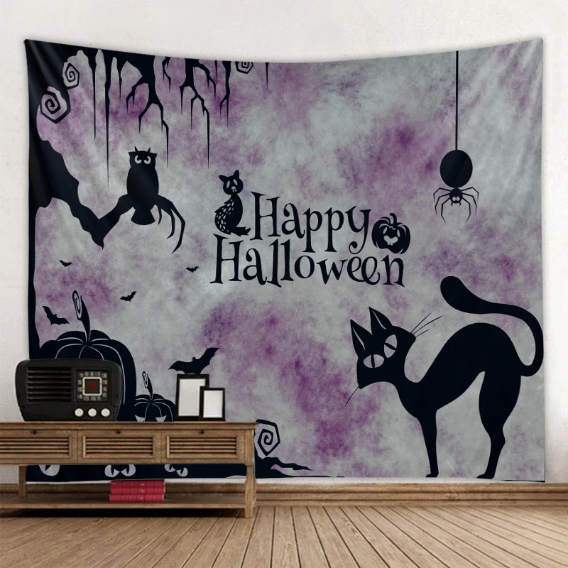 

Halloween Wall Tapestry Halloween Party Wall Decoration Tapestry Home Bar Halloween Decoration Tapestry