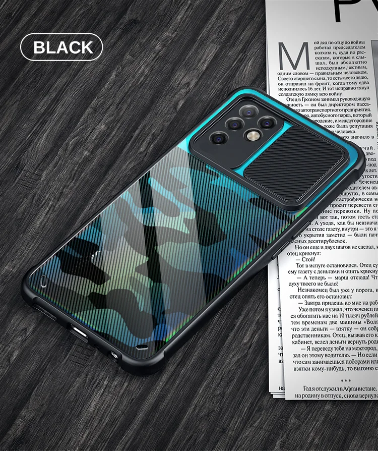 

Protect Lens Camouflage Shockproof Protective For Infinix Note8 8i Push Cover Shell Phone Case