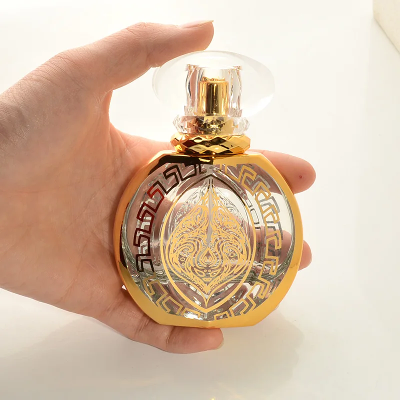 

50ML Gold Glass Perfume Bottle Spray Sub-bottle Travel Portable Non-breakable Luxury Perfume Storage Bottle Glass Jars Container