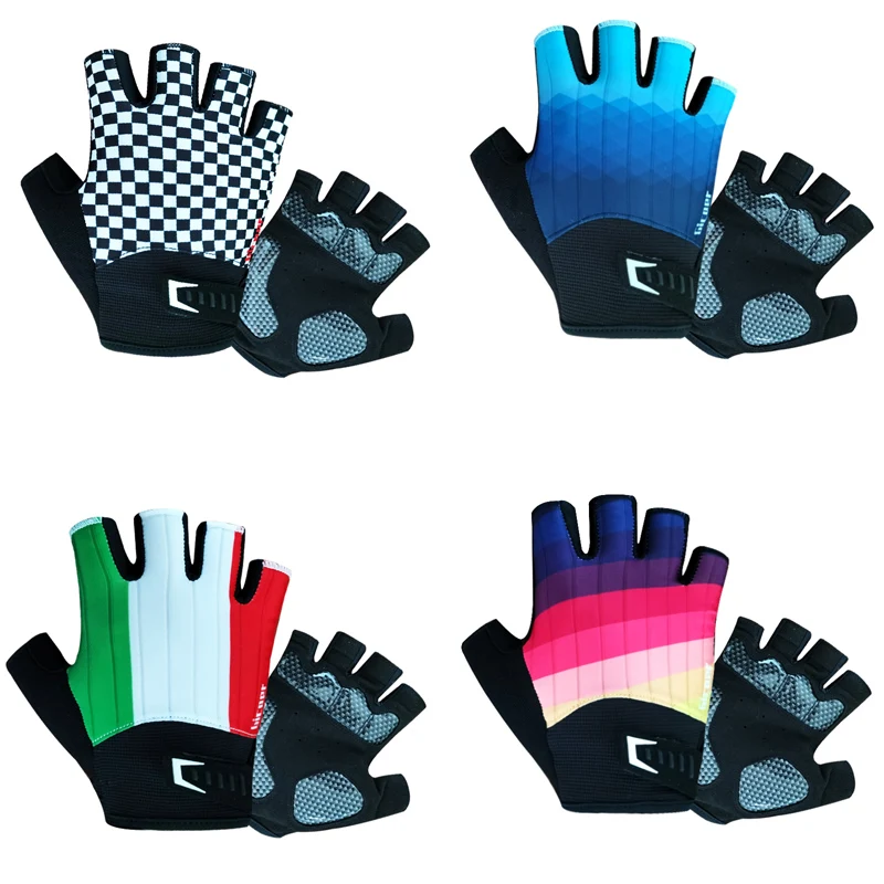 

Перчатки велосипедные без пальцев, дышащие Нескользящие, с гелевой подкладкой, для горных велосипедов, для мужчин, женщин, для занятий на от...