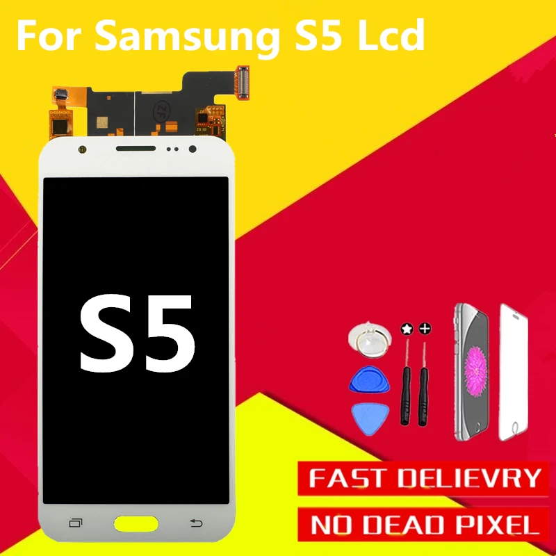 3PcsAAA батарея + экран дисплея испытания высокое качество для Samsung Galaxy S5 ЖК G900 G900F G900H