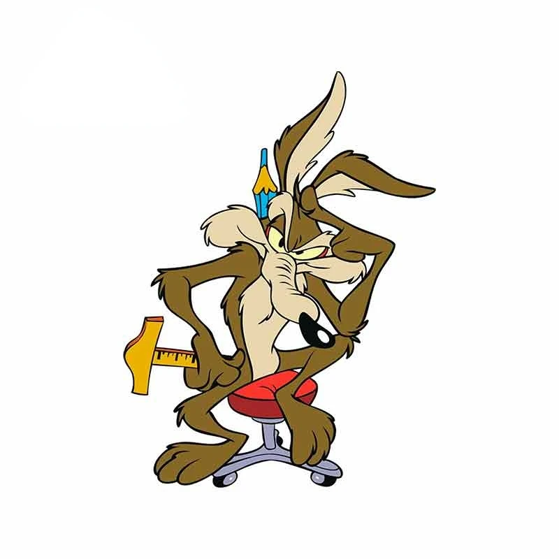 

Wile E Coyote Cartoon Car Stickers Vinyl Decal for Bumper Trunk Truck Graphics Windshield Windows SUV Fine Decor Decal KK13x10cm