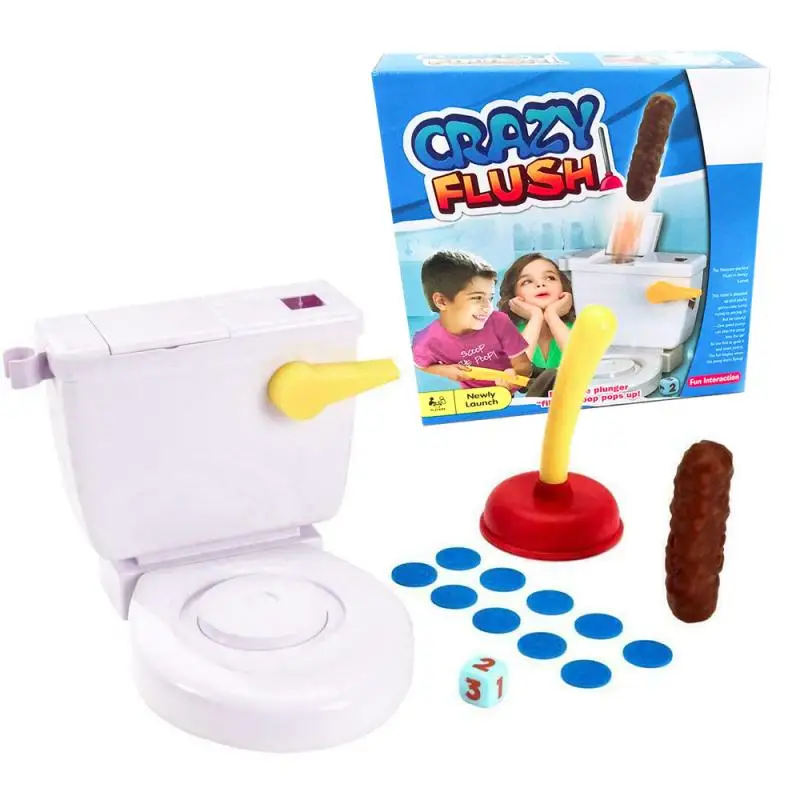 Strange New Peculiar Pooping Flushing Toilet Spoof Poop Shoots Tricky Toys Frenzy Game For Kids Plunger Fun | Игрушки и хобби