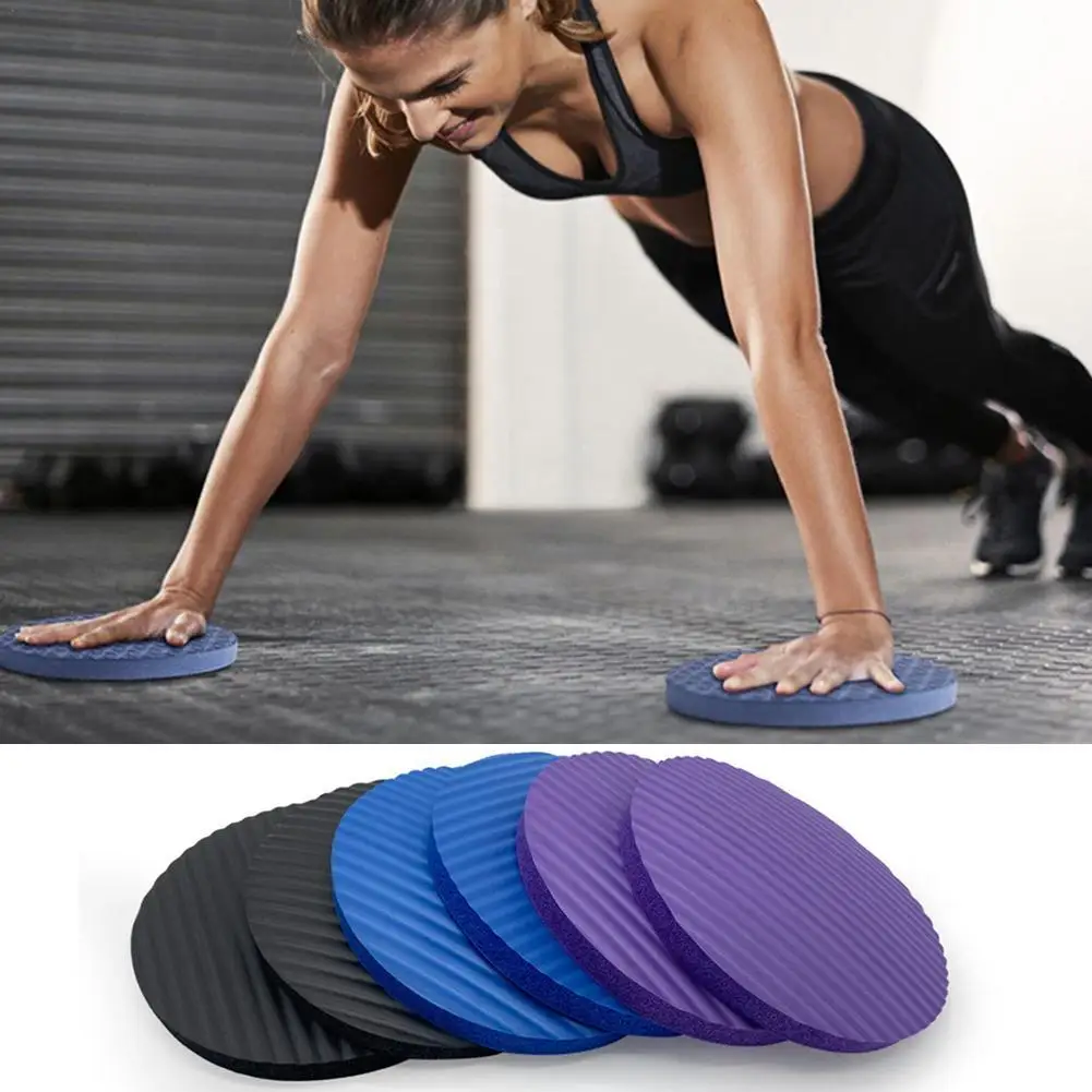 

1PC Portable Yoga Mats Round Knee Pad Small Yoga Mats Home Fitness Sprot Pad Plank Disc Protective Cushion Non Slip Mat