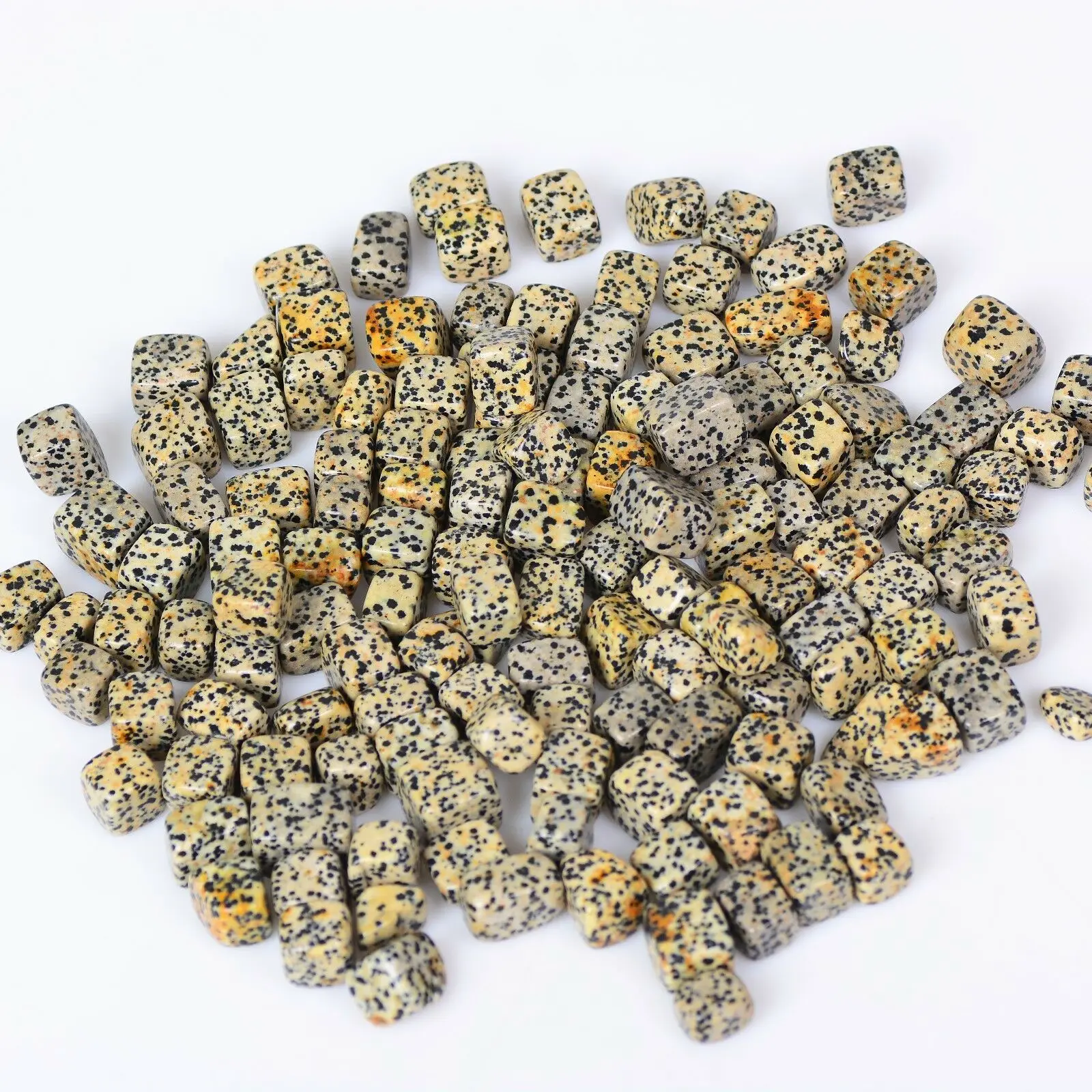 

100g Square Bulk Tumbled Spotted Stones Crystal Reiki Mineral Planting Decor Lot