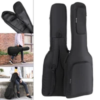 oxford fabric electric guitar cas gig bag double straps pad 8mm cotton thickening soft cover waterproof backpack