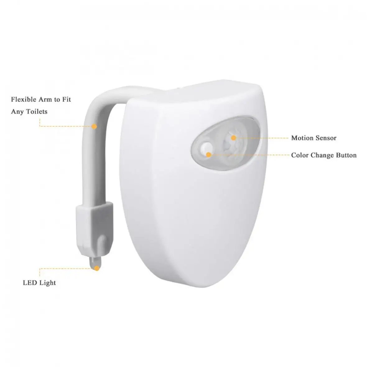 5 в USB зарядка 8 цветов умный PIR датчик движения ванная комната туалет ночная лампа