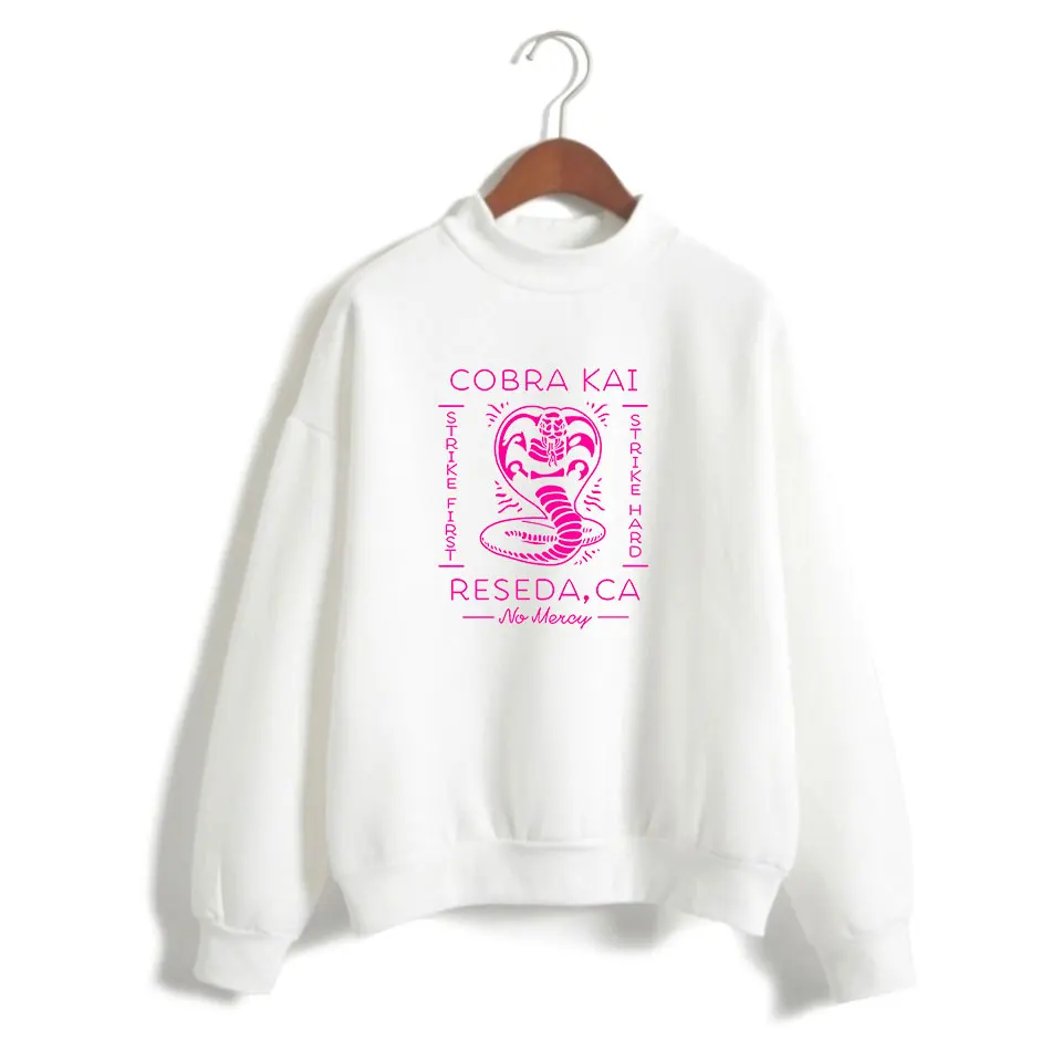 

Детский свитшот Karate с высоким воротником Кобра Кай Страйк первый удар жесткий без милосердия толстовки для девочек HD женский спортивный ко...