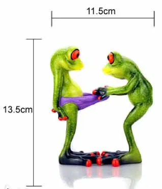 Украшение дома новый фигурка лягушки пикантные современные смолы домашняя