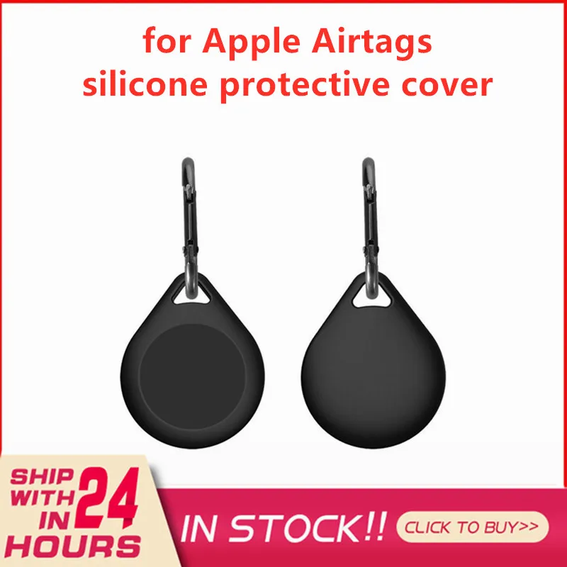

Высококачественный силиконовый защитный чехол для Apple airtag, местонахождения, трекеров, защитный чехол с брелоком