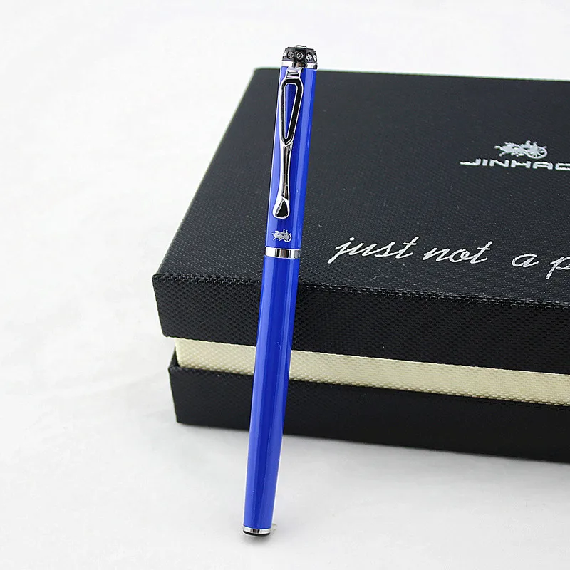 Jinhao Grade gems металлическая роликовая ручка матовая черная Шариковая для офиса и
