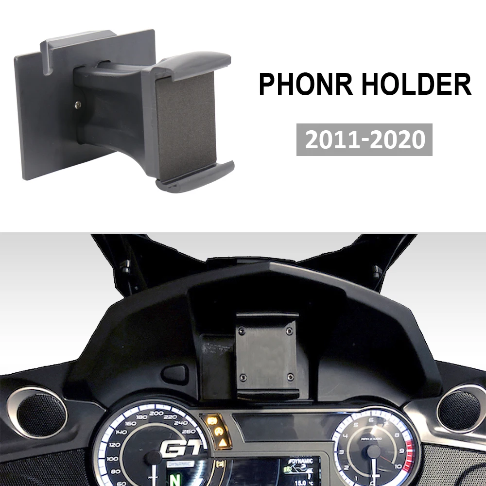 Para BMW K1600GTL K1600GT K1600B K 1600 B GT GTL 2011-2020 delantero de la motocicleta titular de soporte del teléfono de navegación GPS soporte de placa 2019