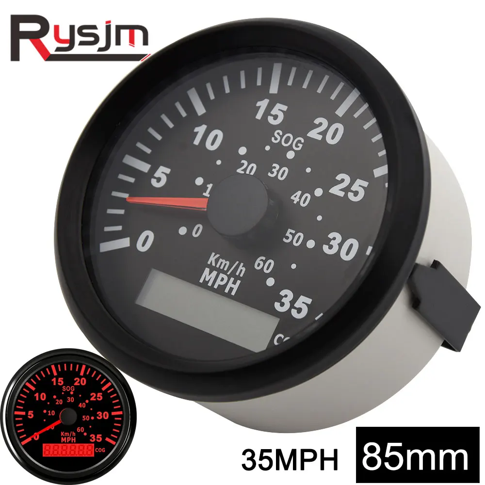 Цифровой GPS датчик скорости для лодок одометр морских грузовиков яхт тахометр 85
