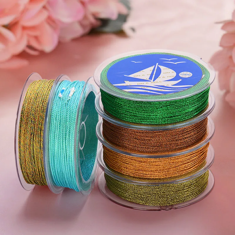 Oar 0 4 мм аксессуары сделай сам плетеный вручную браслет ожерелье золотая и