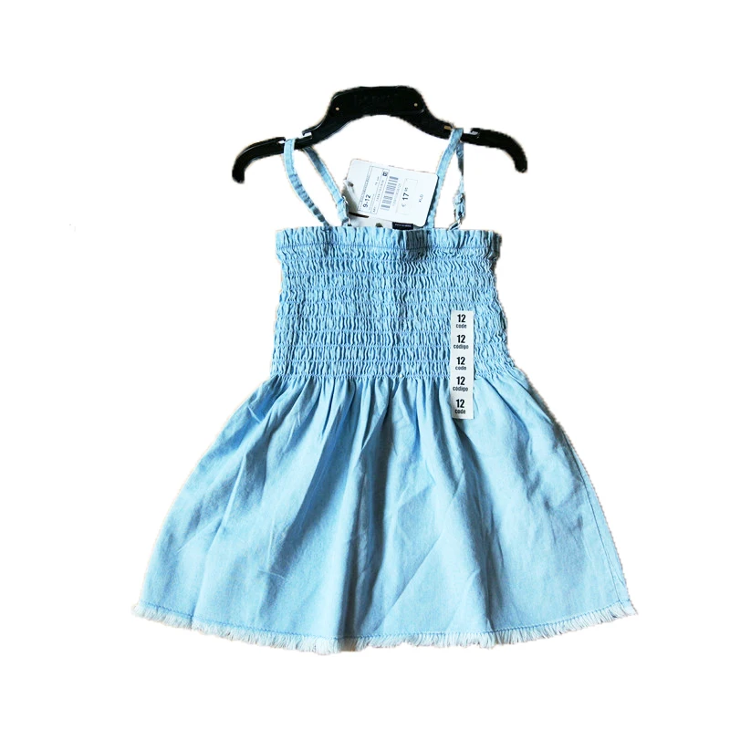 Hot sell jeans vest girl dress summer baby children kids high quality | Детская одежда и обувь