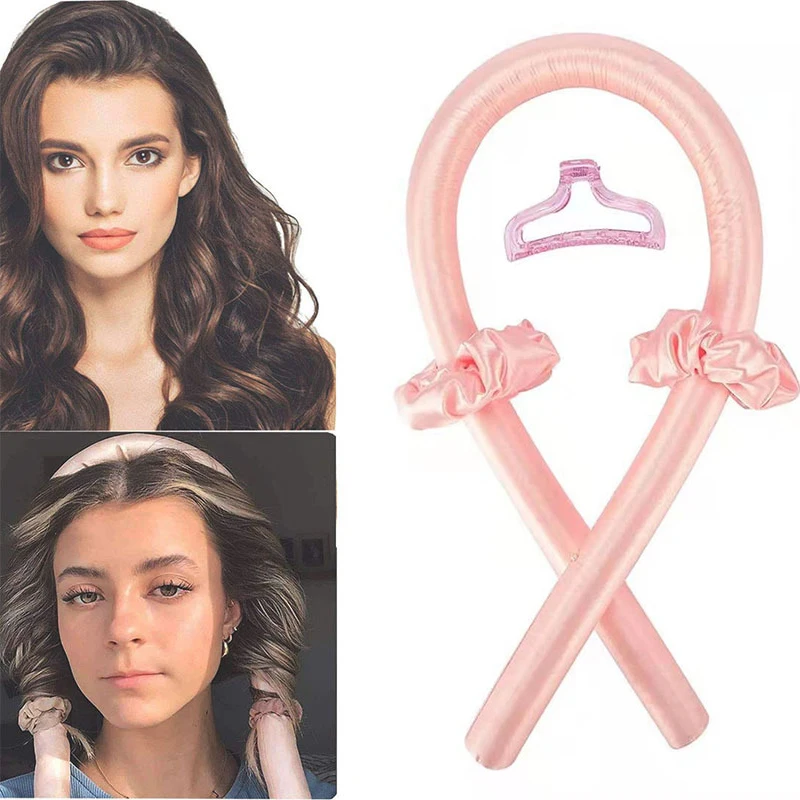

Ribbon Slik Satin Hair Curler Braiding Hairstyle Tools Scrunchies Headwear Women Hair Accessories Ladies Girls Braider