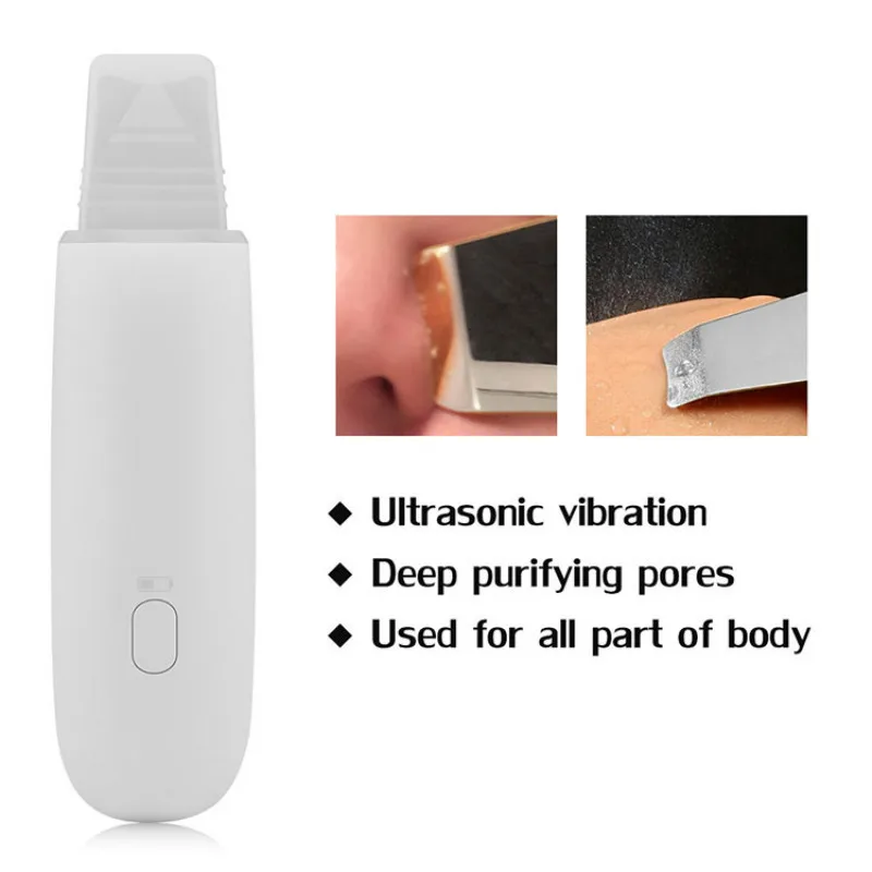 

Ultrasonic Nano Ion Skin Scrubber Cleaner Deep Cleaning Facial Pore Cleaner Face Lifting Peeling Extractor Skin Care Device