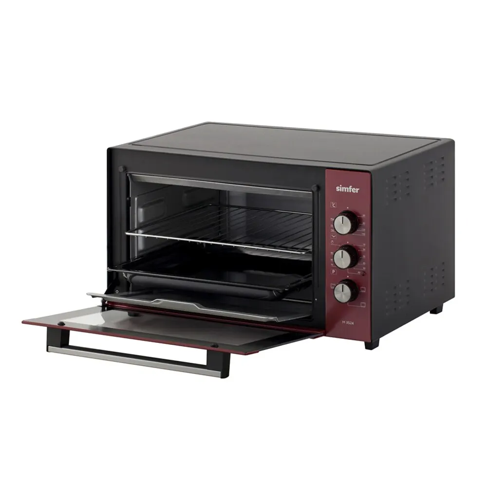 Мини-печь электрическая Simfer M3524 35л 3 режима нижний нагрев верхний ниж.+верх. 1300 Вт |