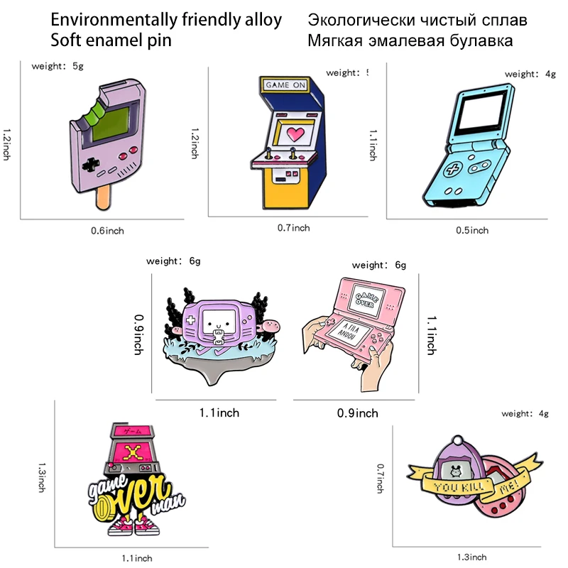 Геймпад 90-х ювелирные изделия в стиле ретро аркадная игра эмалевые булавки