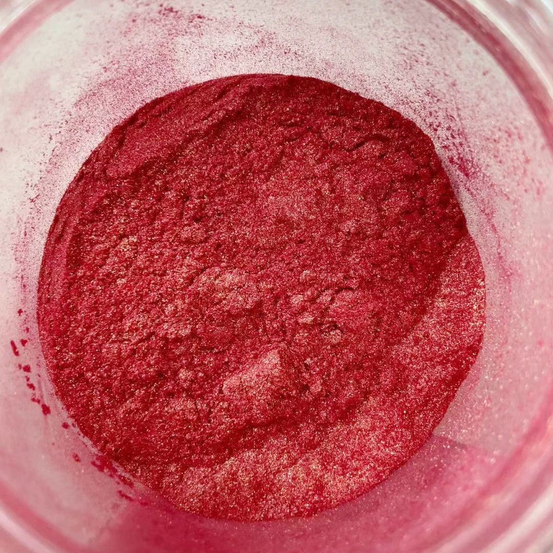 Красный жемчужная пудра минеральная слюдяной порошковый пигмент акриловая