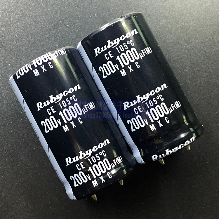 4 шт. электролитический конденсатор RUBYCON MXC 200V1000UF 25X45mm 1000 мкФ/200V mxc мкФ 200v вместо 160V