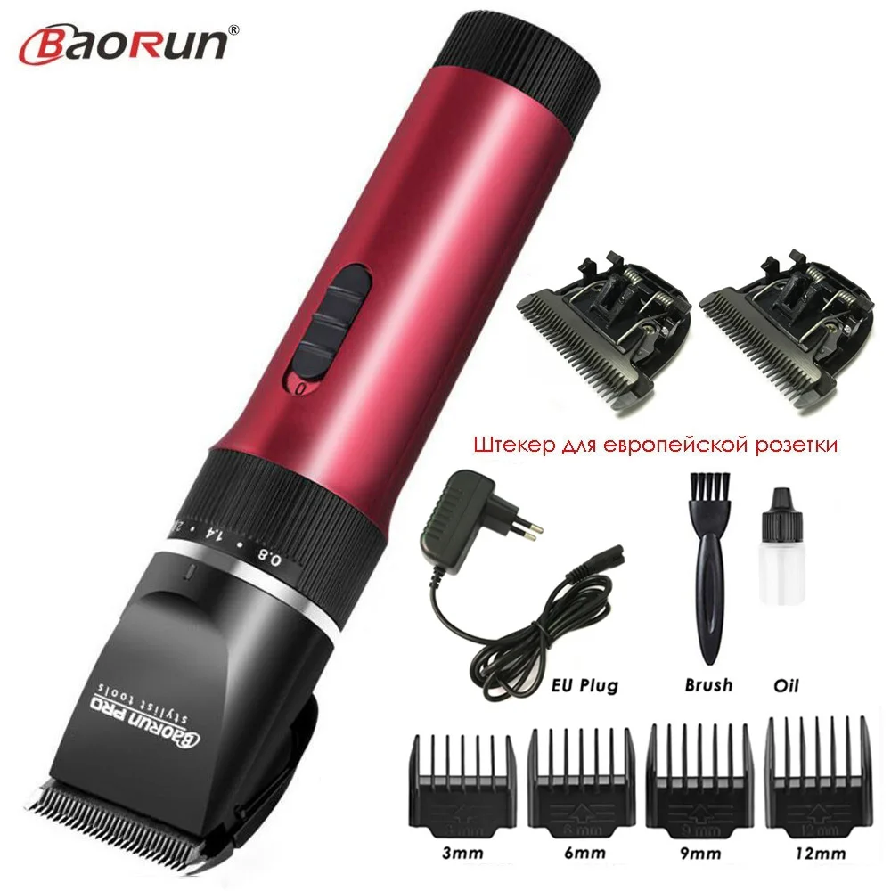 Профессиональная электрическая машинка для стрижки волос BaoRun Аккумуляторный