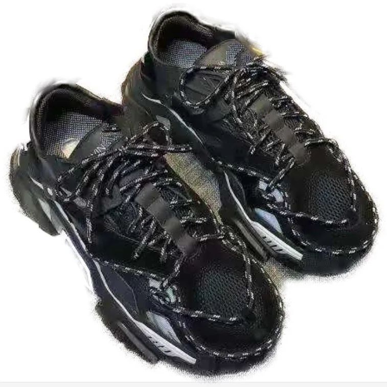 

Fashion New Daddy Shoes Trifle Sole Reflective Lace Mesh Breathable Casual Shoes Tank Shoes Men And Women Designer Sports Shoes